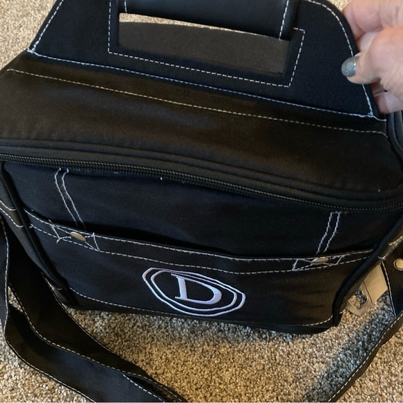 Gemline Insulated  Beverage  Cooler  Bag 12 “ Black Monogrammed  “D” NWOT - Picture 3 of 5